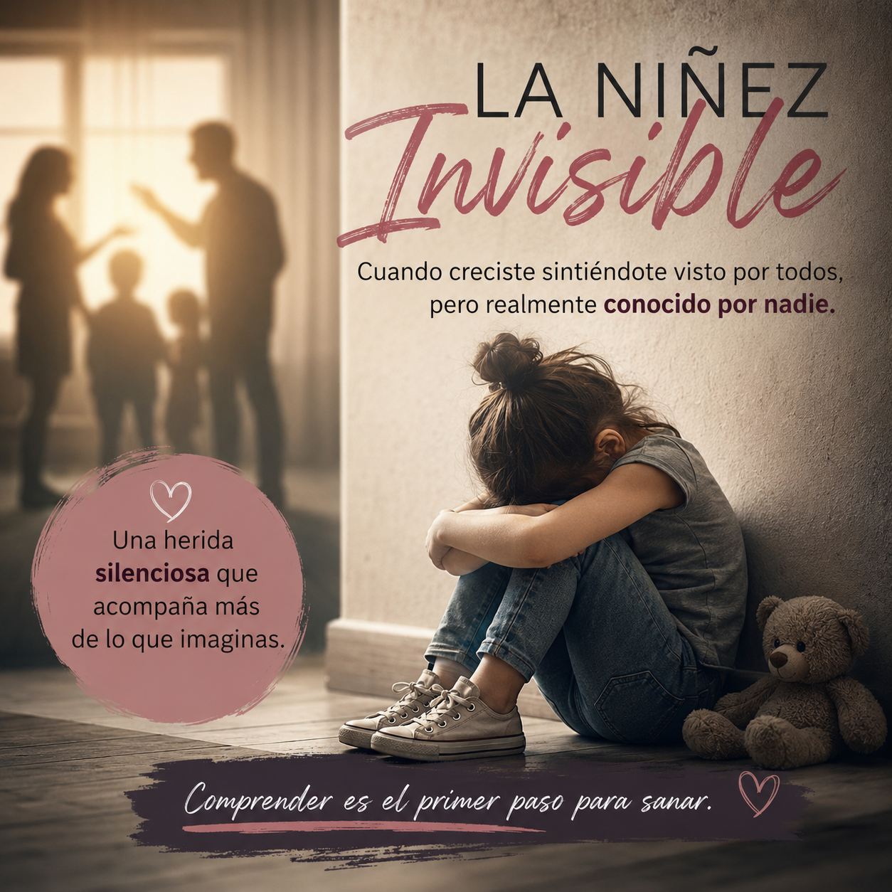 La Niñez Invisible: cuando creciste sintiéndote visto por todos, pero realmente conocido por nadie
